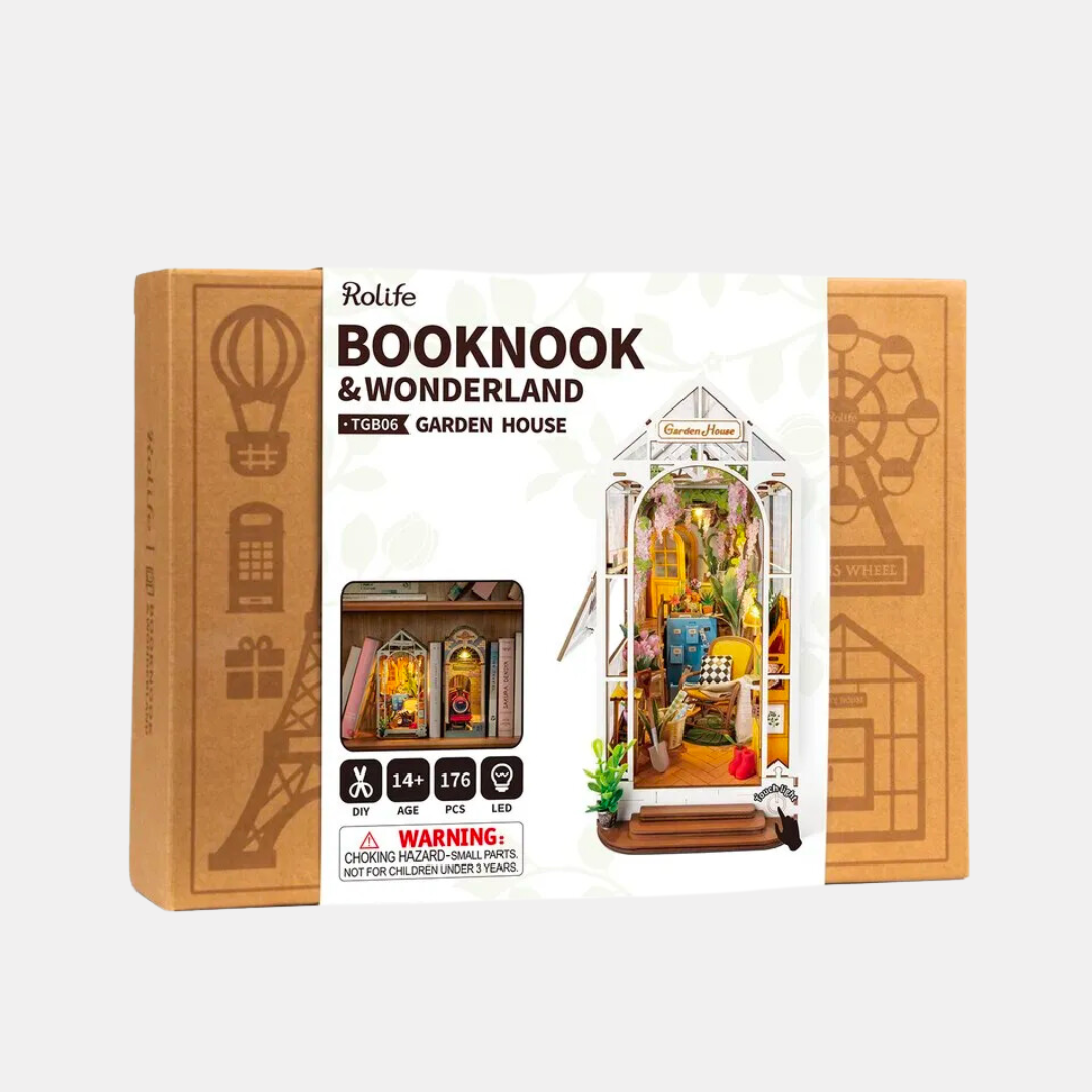 Garden House Book Nook DIY Miniature Kit