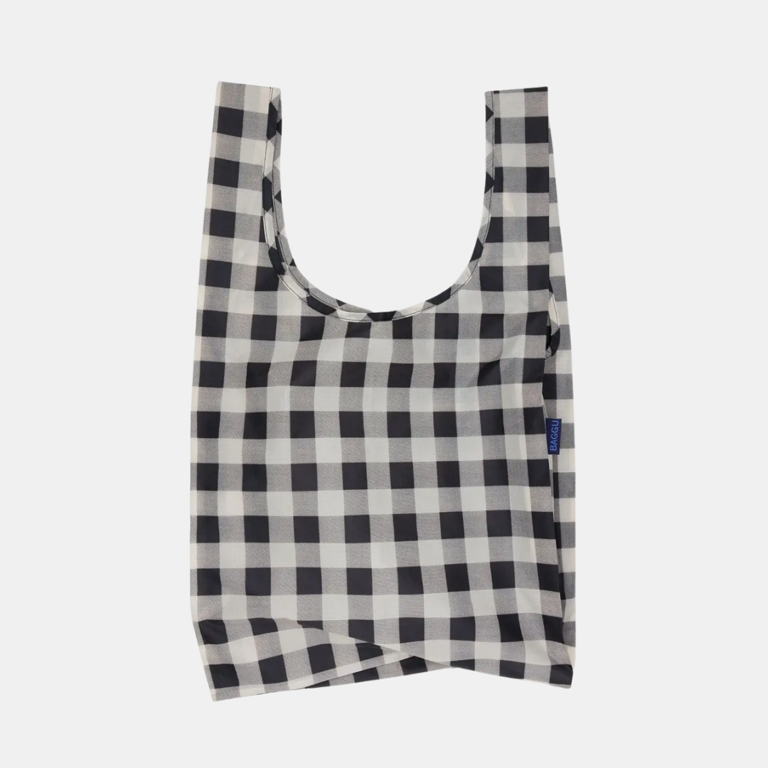 Black + White Big Check Standard Baggu