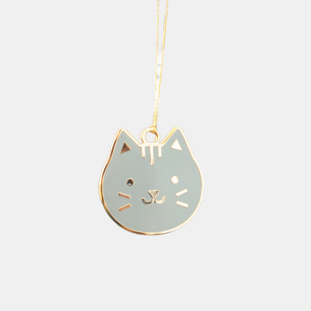 Grey Kitty Ornament
