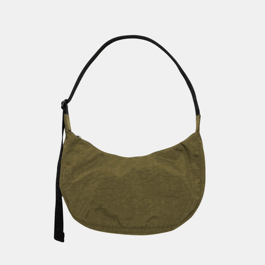 Seaweed Medium Nylon Crescent Bag