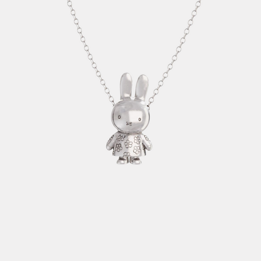 Silver Miffy Flower Body Necklace