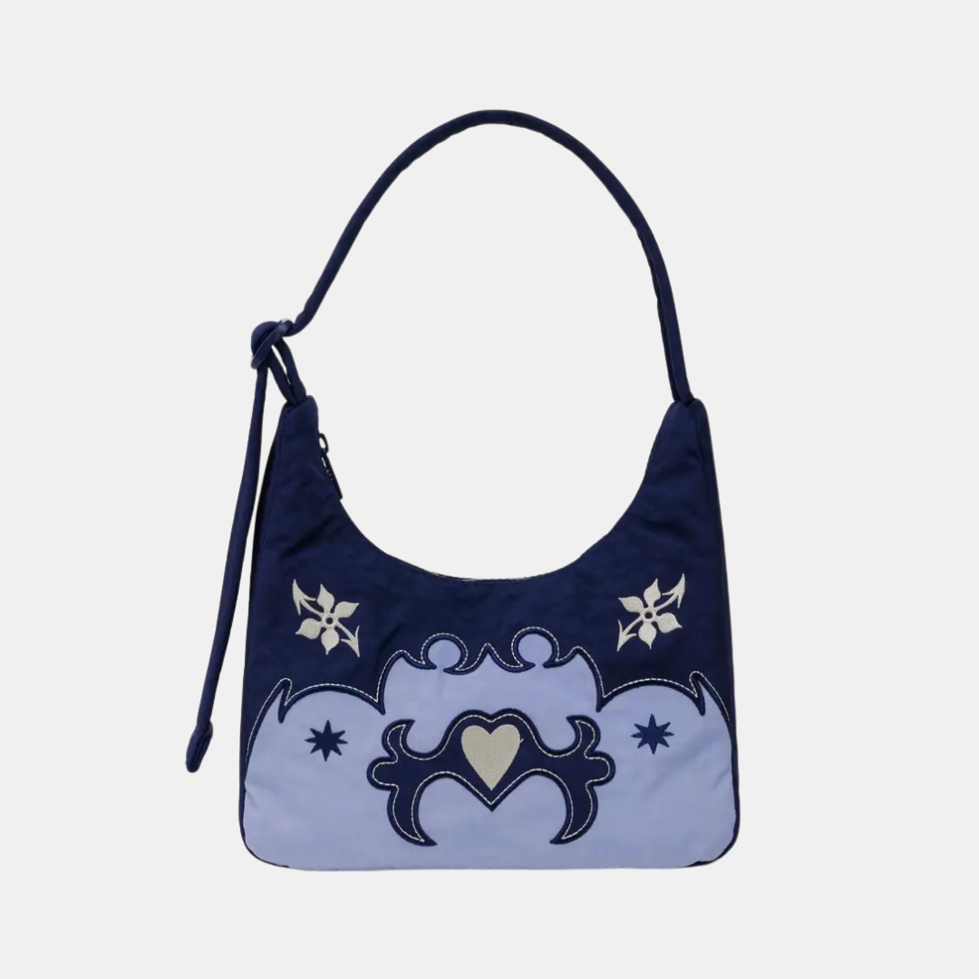 Western Applique Mini Nylon Shoulder Bag