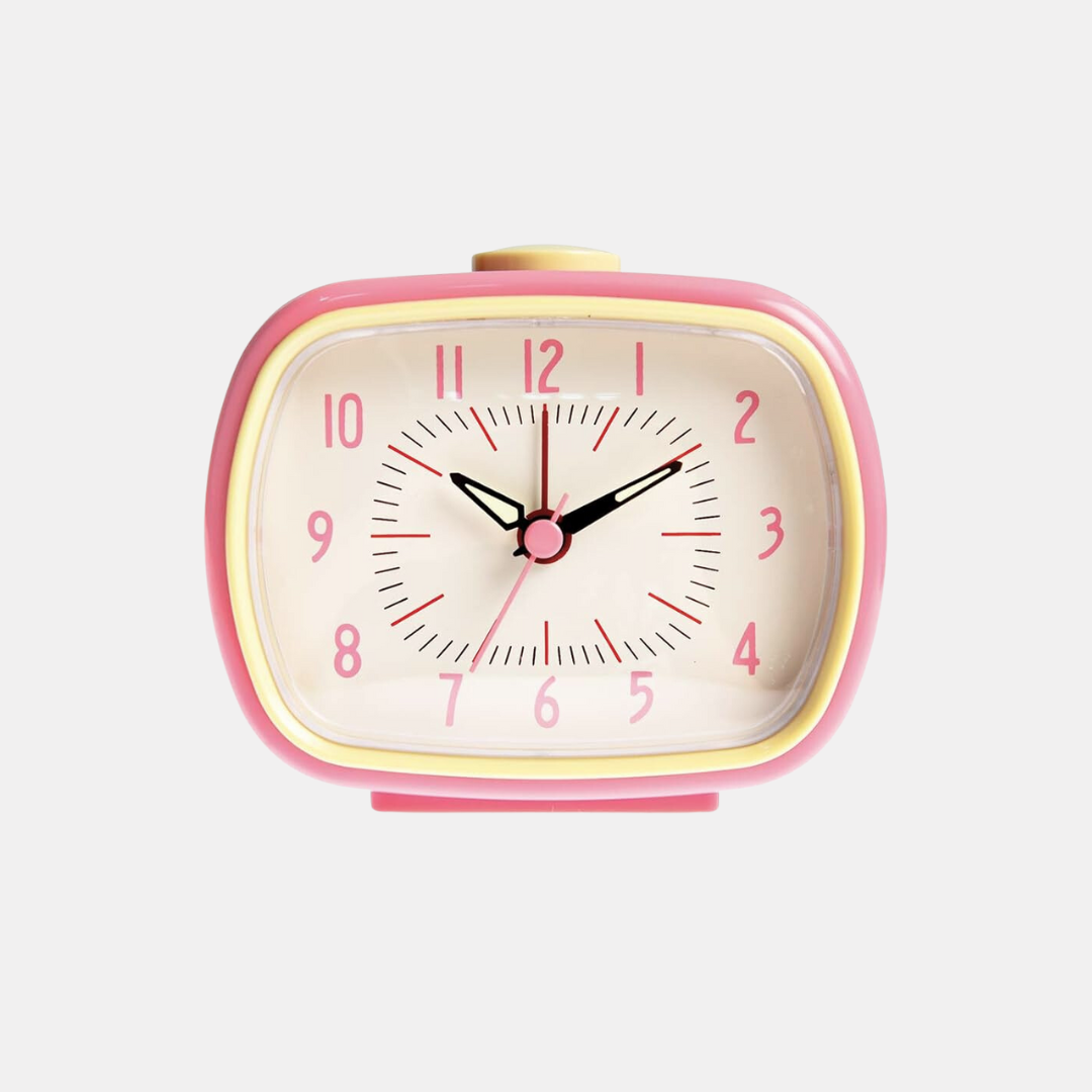 Pink Retro Alarm Clock