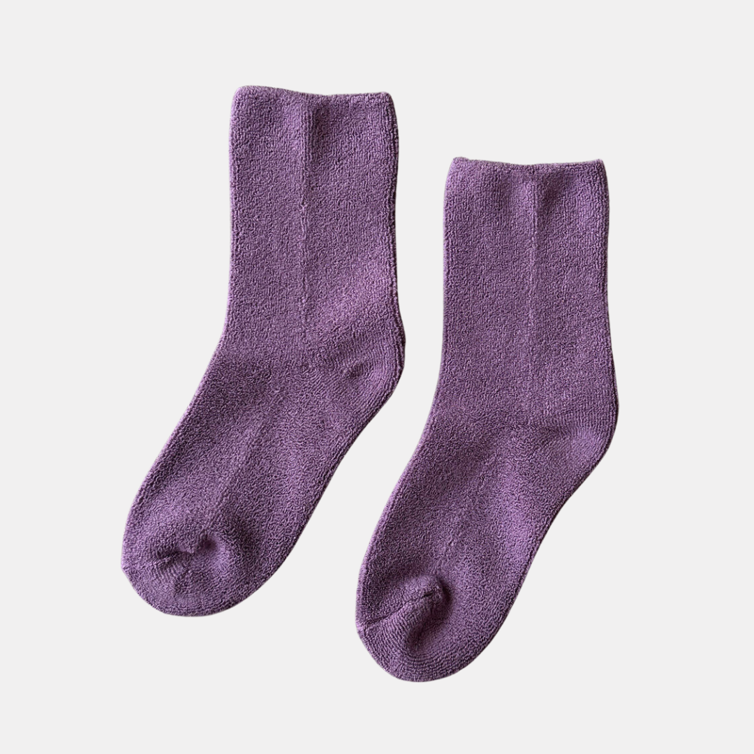 Plum Cloud Socks