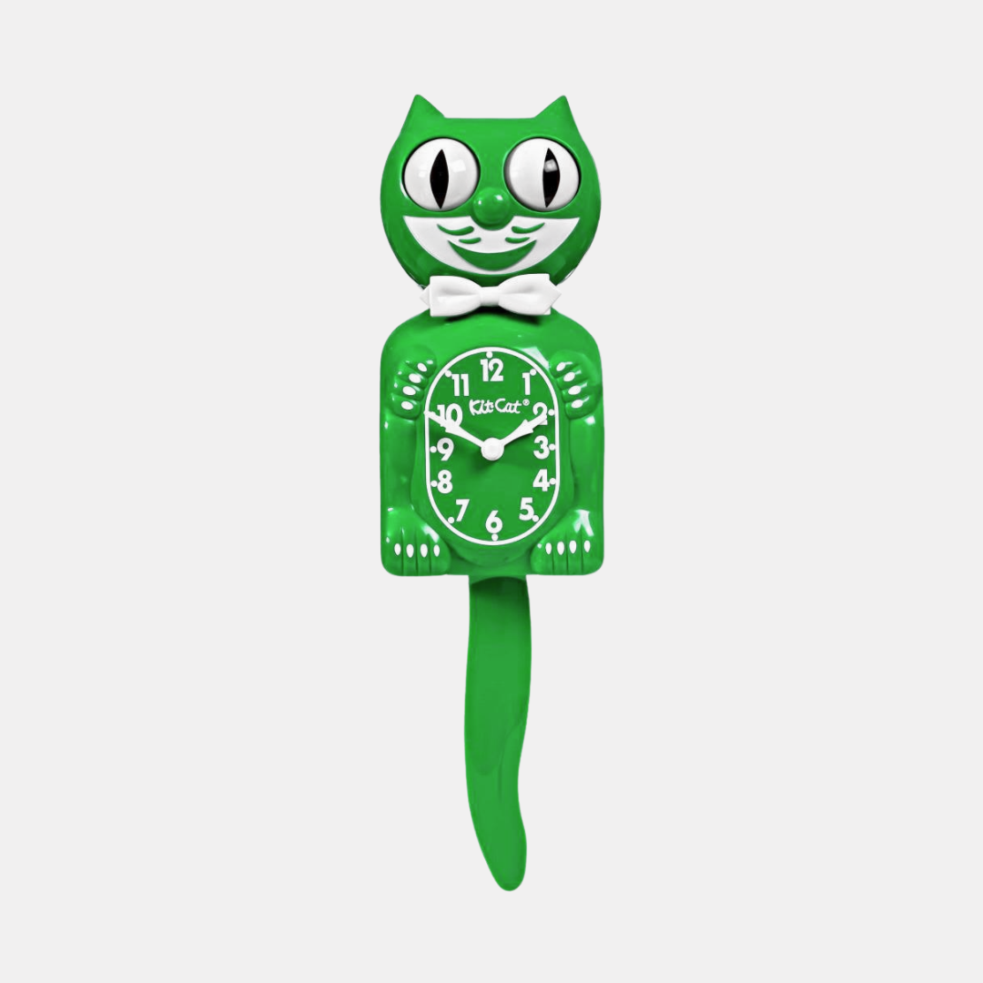 Green Kit-Cat Klock