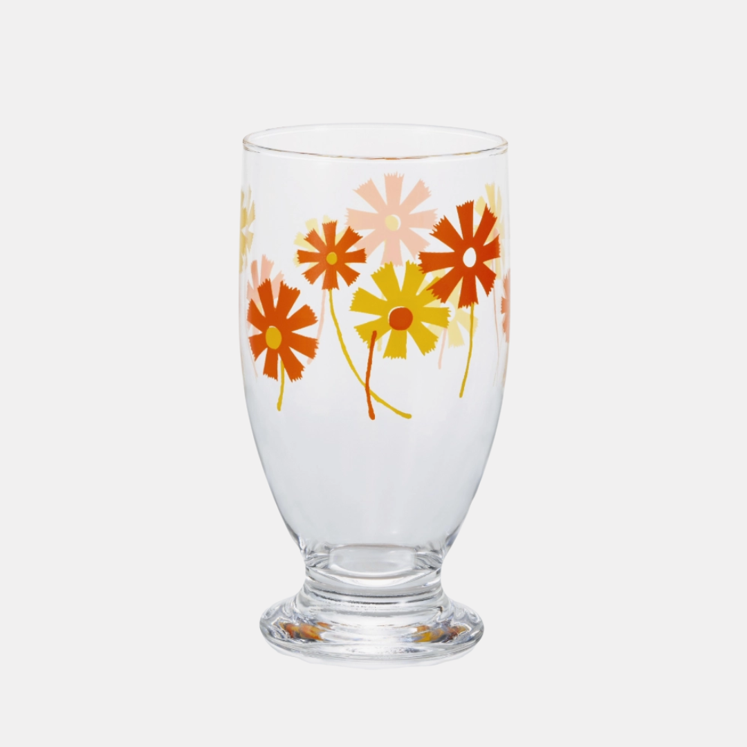 Aderia Retro Cosmos Footed Glass