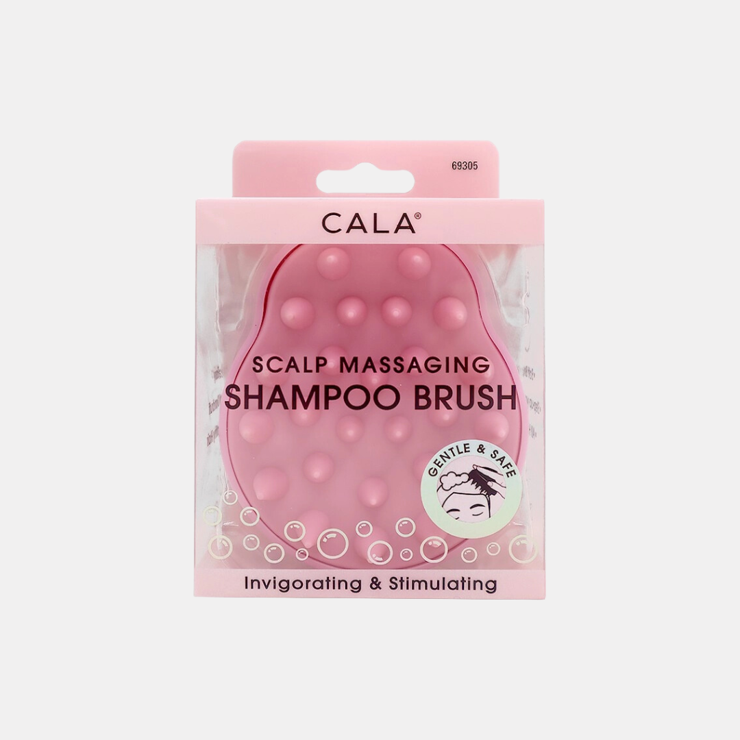 Pink Scalp Massaging Shampoo Brush