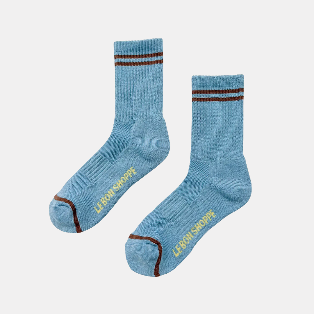 Powder Blue Boyfriend Socks