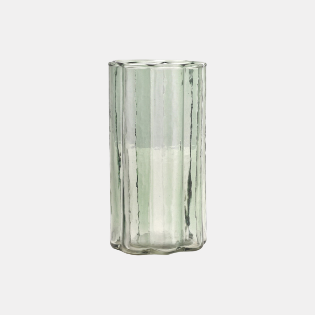 Green Daisy Glass