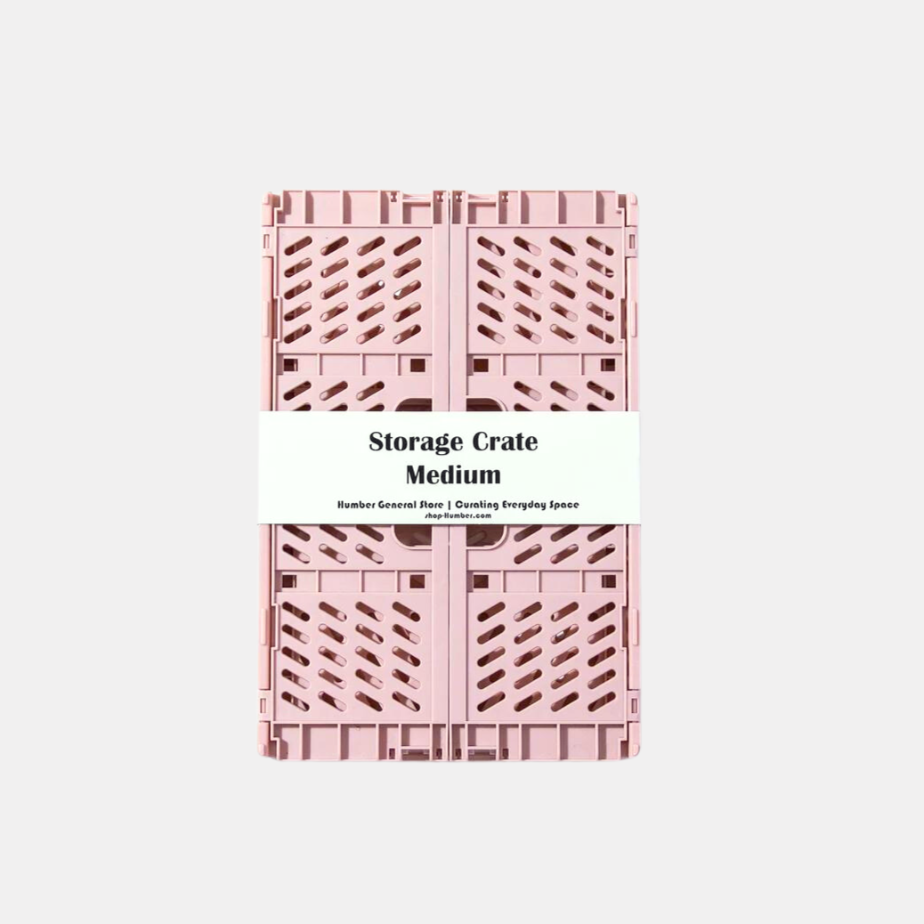 Medium Dusty Pink Storage Crate
