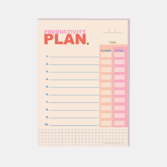 Productivity Planner Pad
