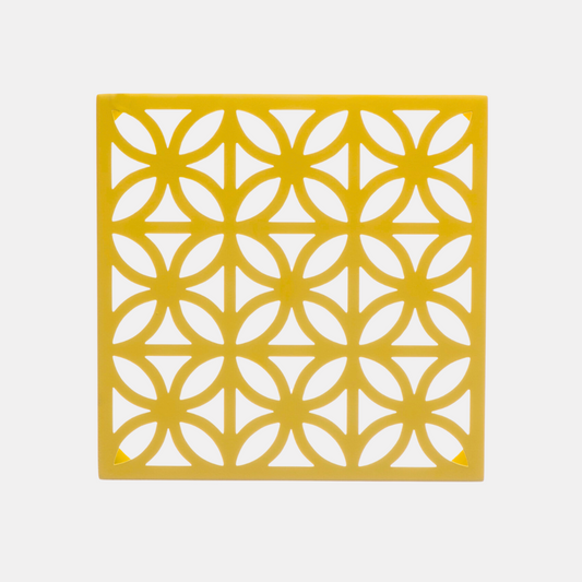 Small Yellow Breeze Block Tile