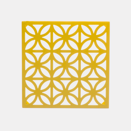 Small Yellow Breeze Block Tile