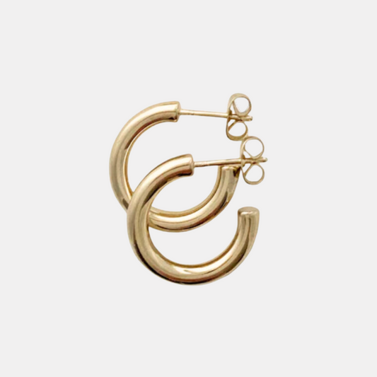 Gold Carolina Thick Hoops