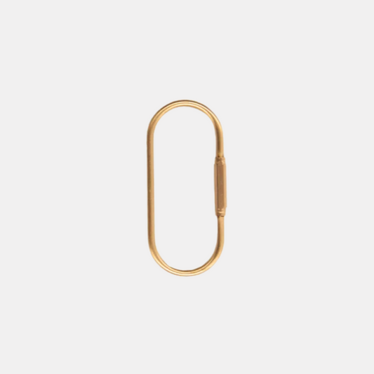 Brass Oval Key Ring