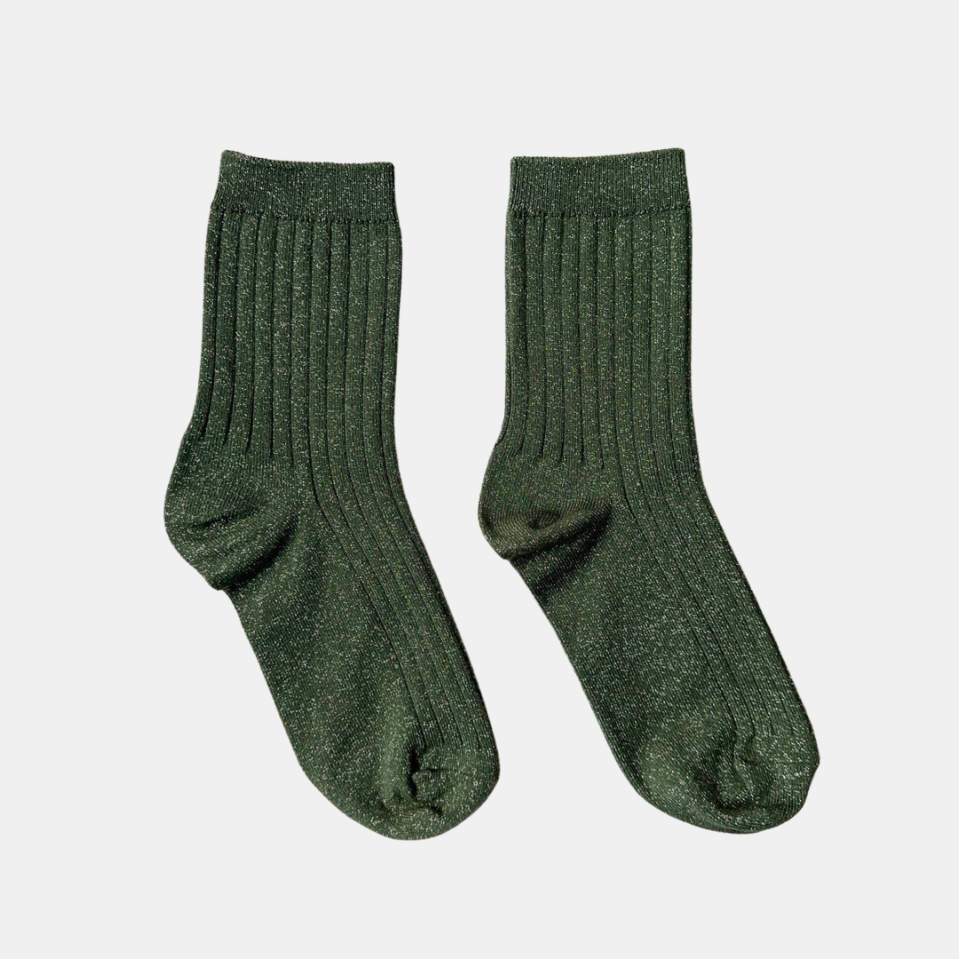 Pine Glitter Her Socks