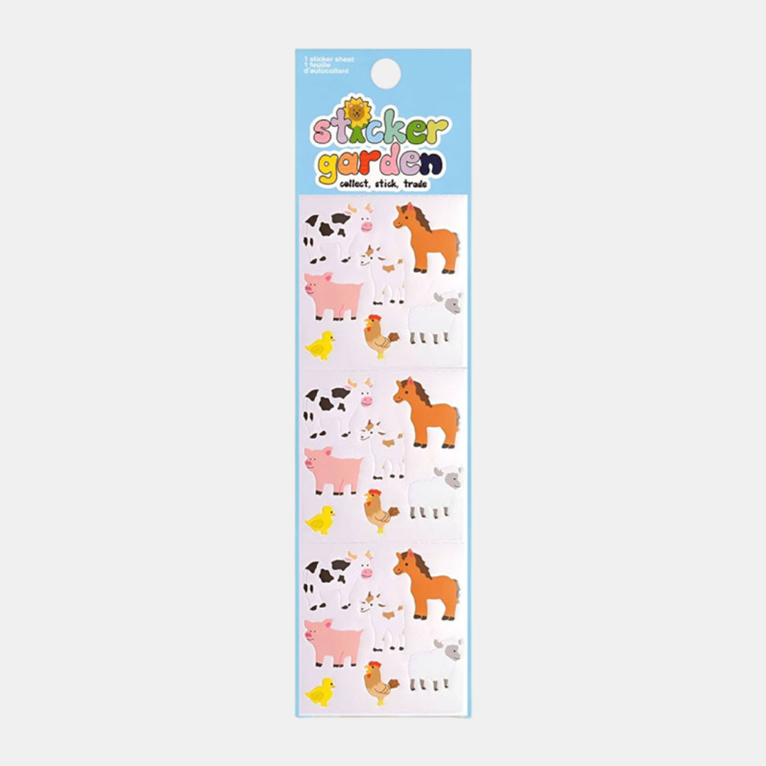 Farm Animals Sticker Sheet