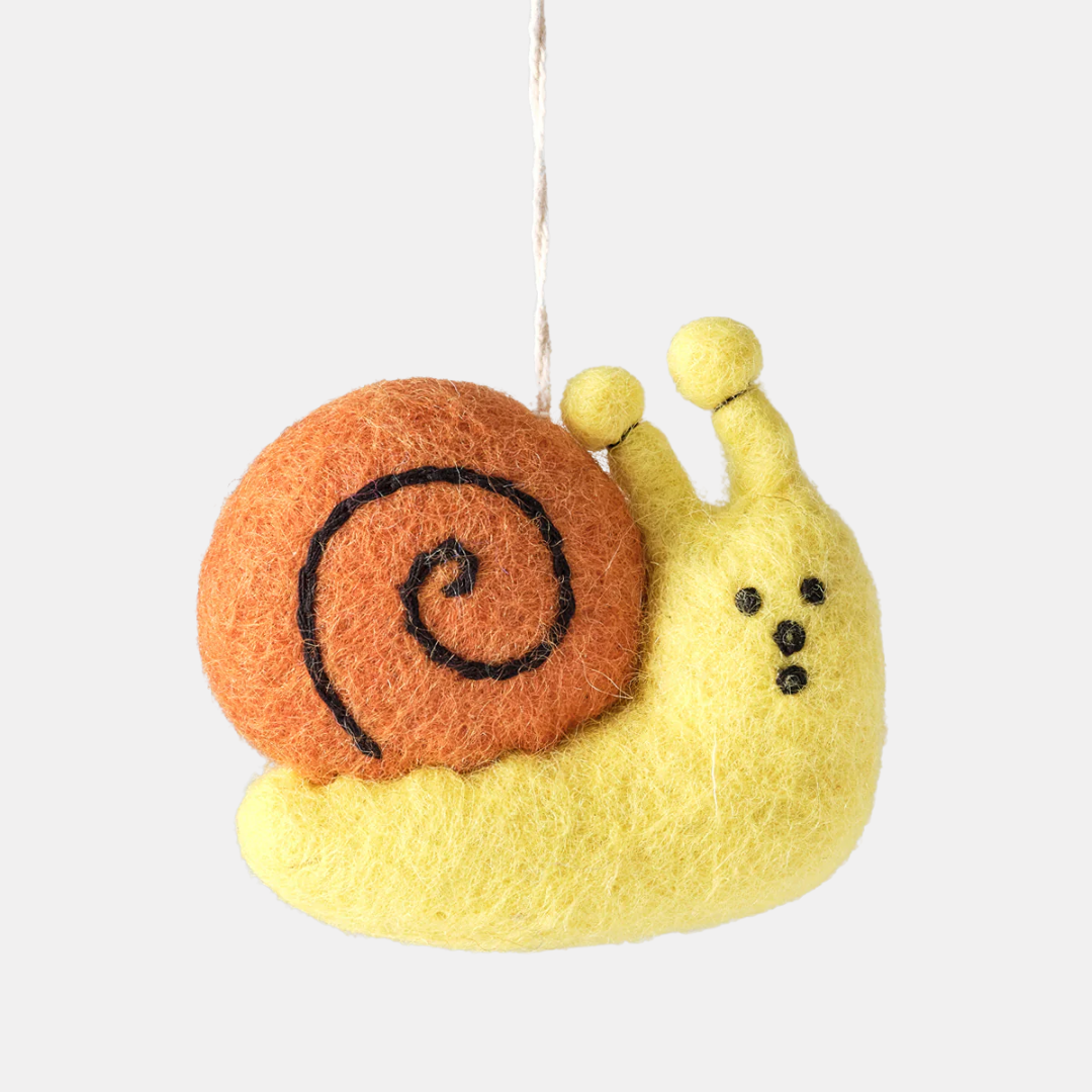 Snail Hanging Felt Ornament
