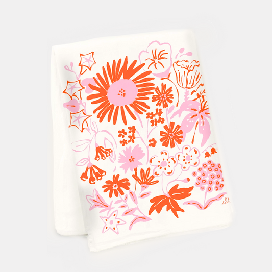 Summer Florals Tea Towel