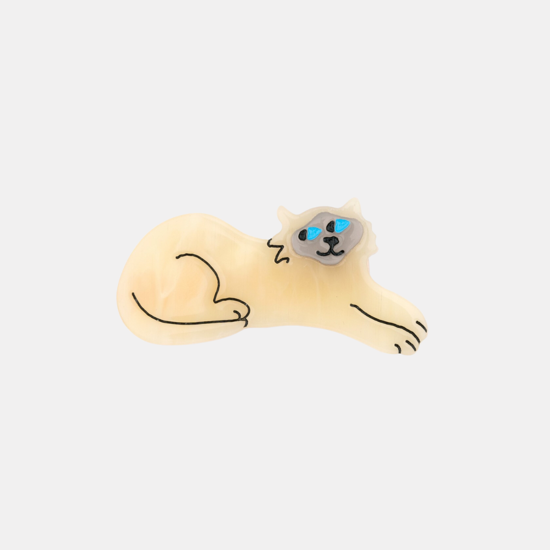 Siamese Cat Hair Clip