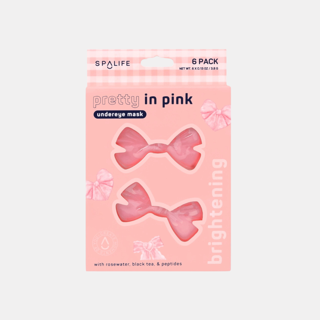 Pretty In Pink Bow Under Eye Masks