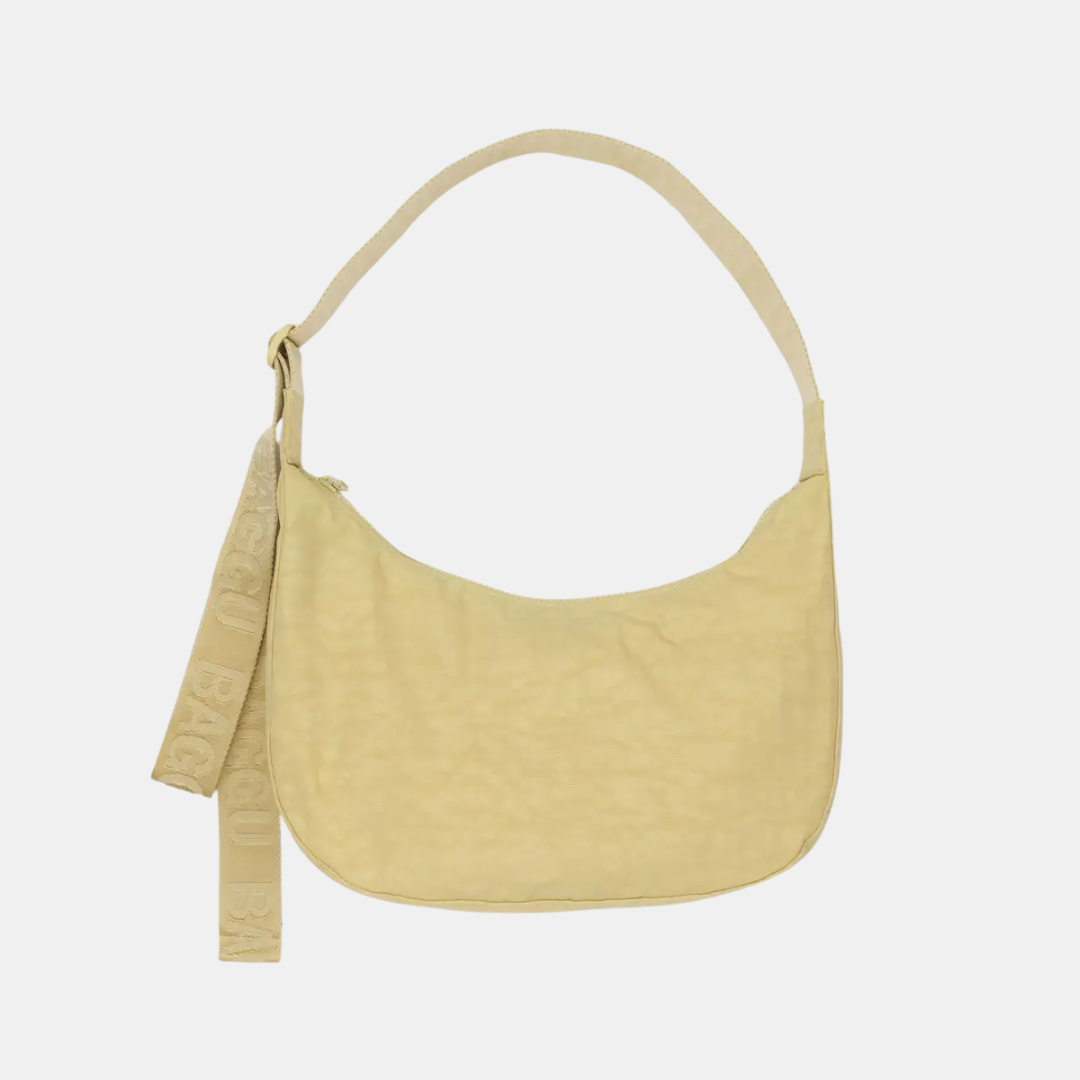 Butter Medium Nylon Crescent Bag