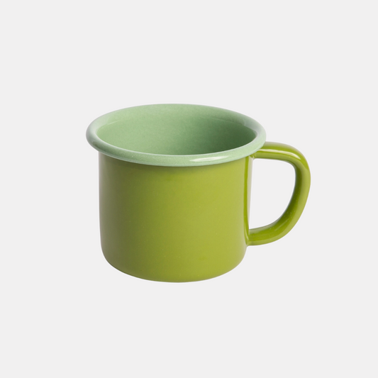 Apple + Mint Enamel Mug