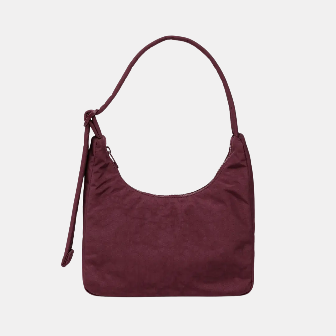 Mahogany Mini Nylon Shoulder Bag