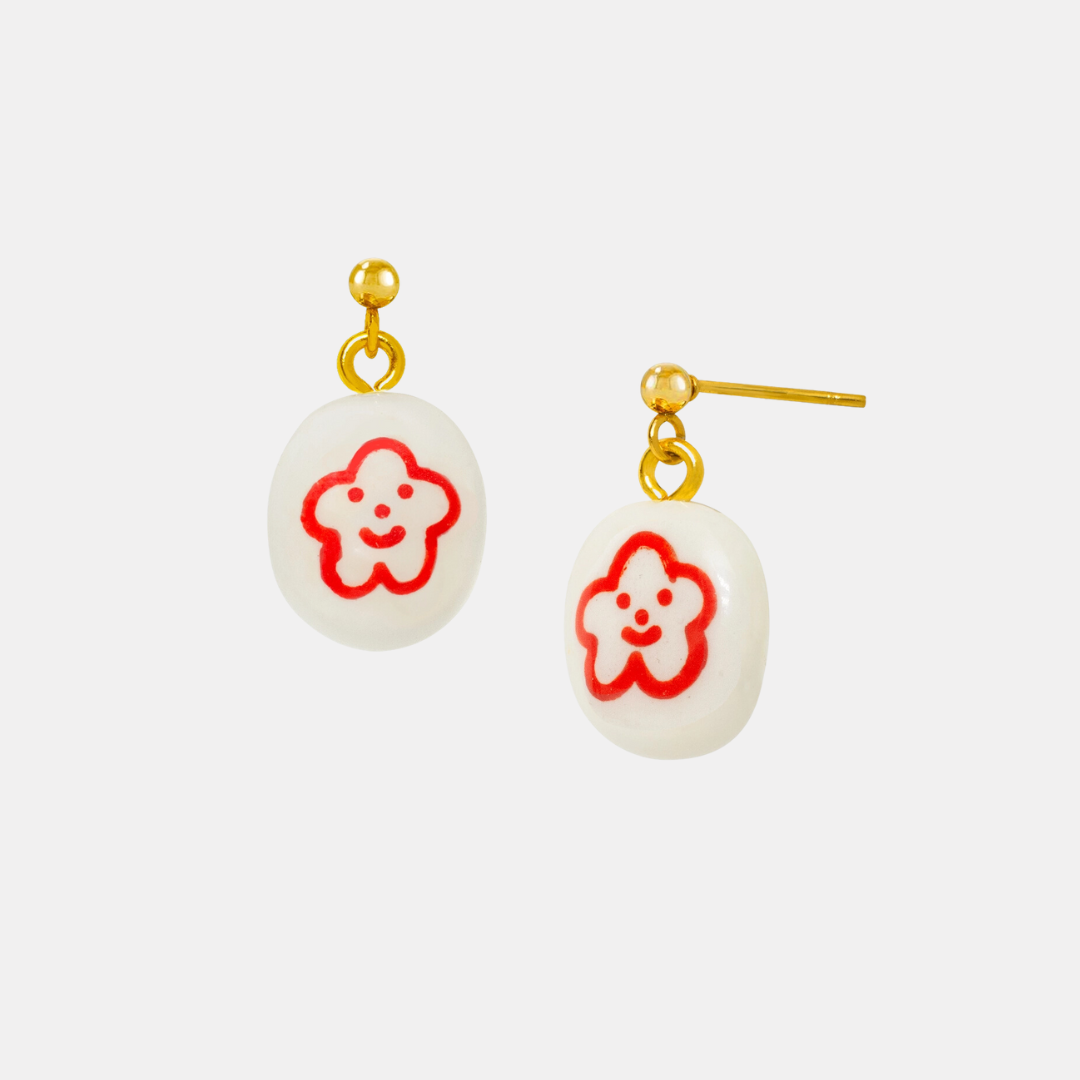 Smiley Flower Earrings