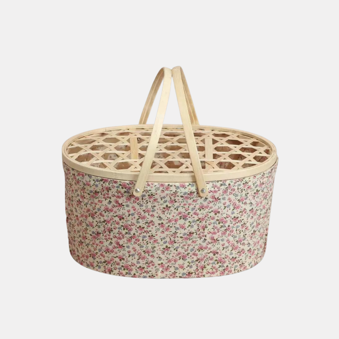 Floral Woven Basket