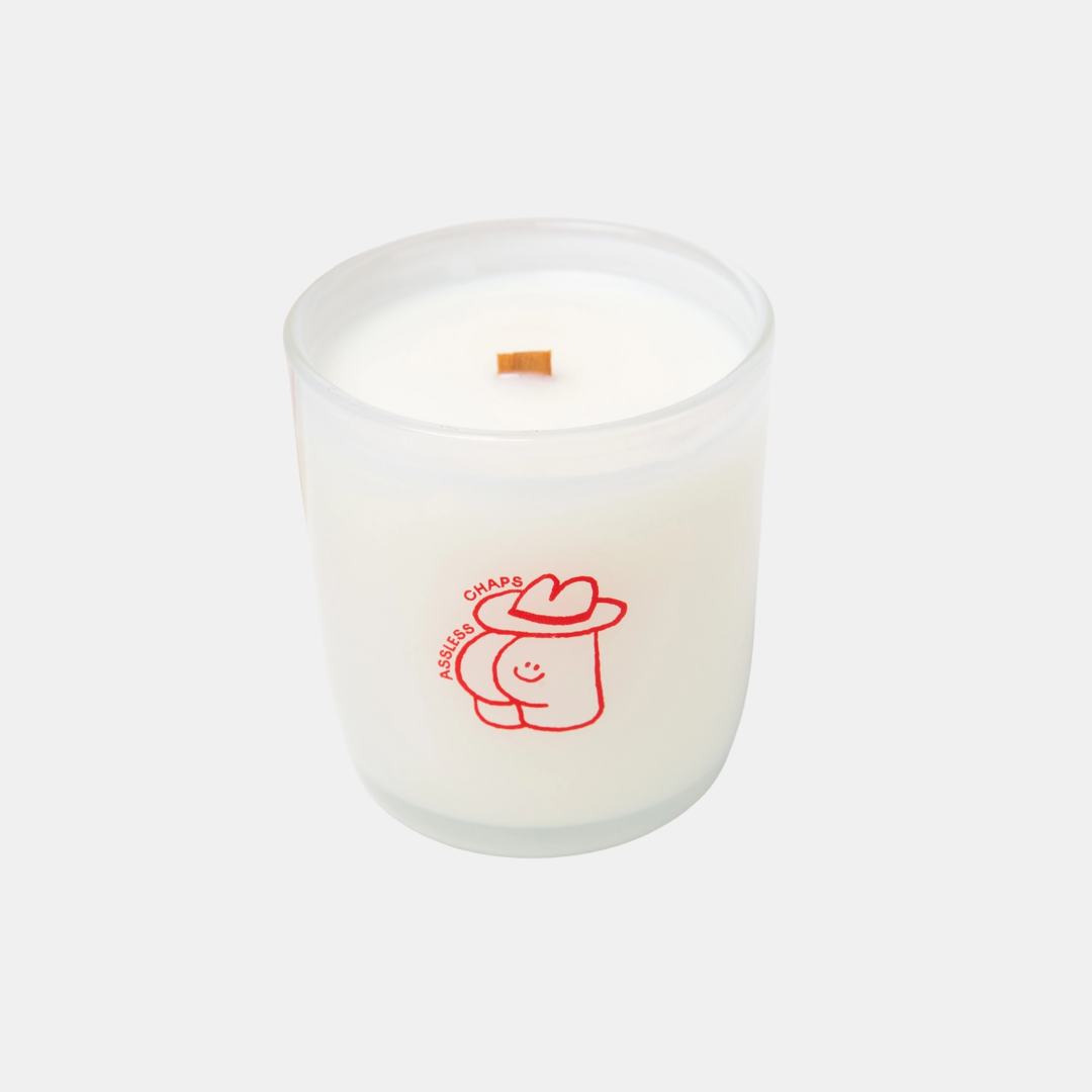 Assless Chaps Soy Candle
