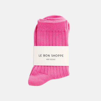Bright Pink Her Socks