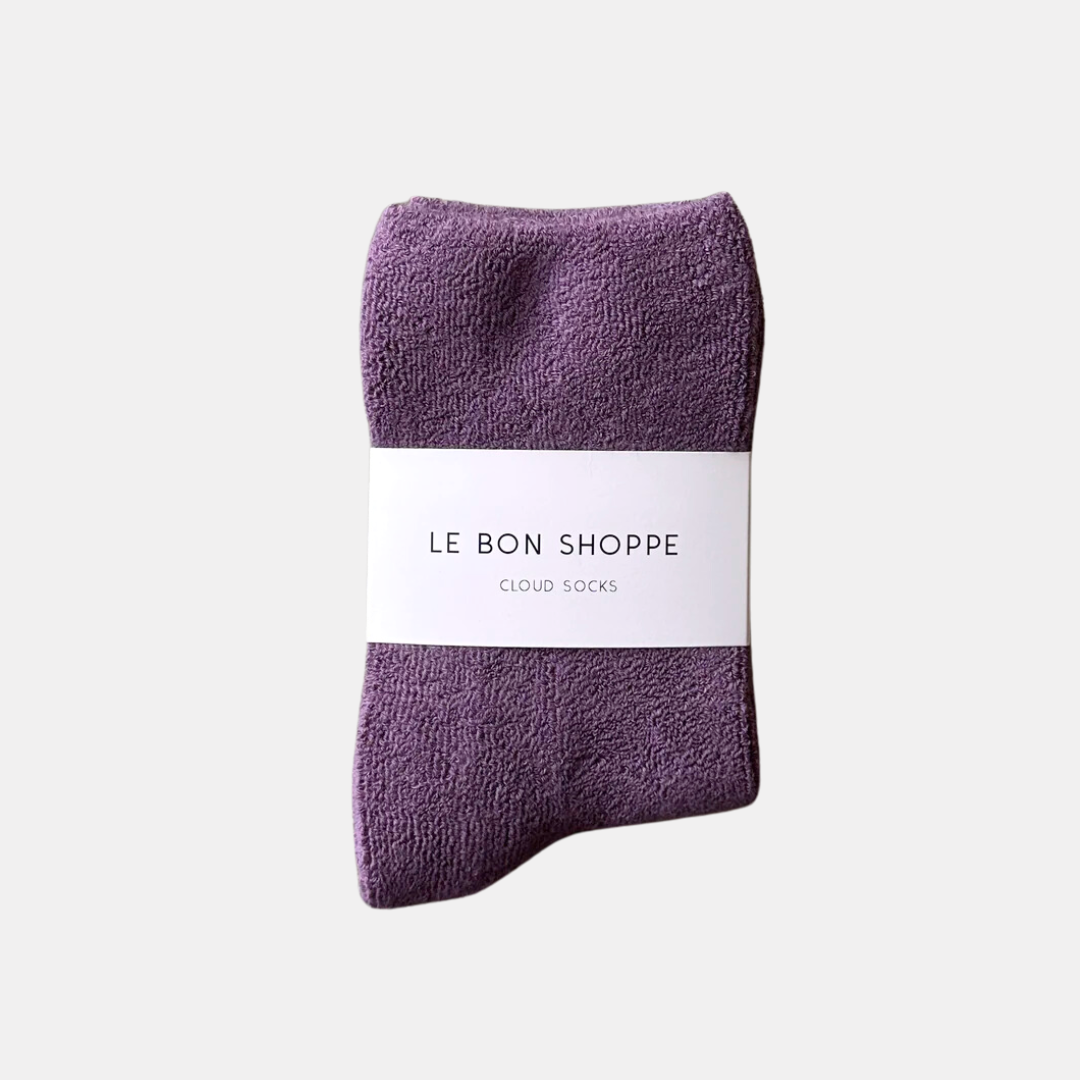 Plum Cloud Socks