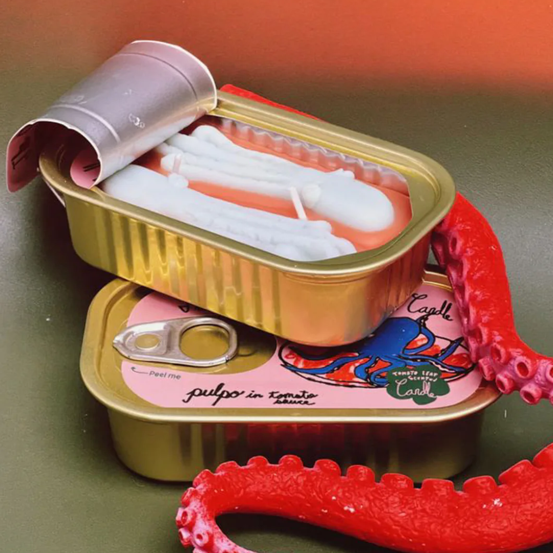 Pulpo in Tomato Sauce Tinned Fish Candle
