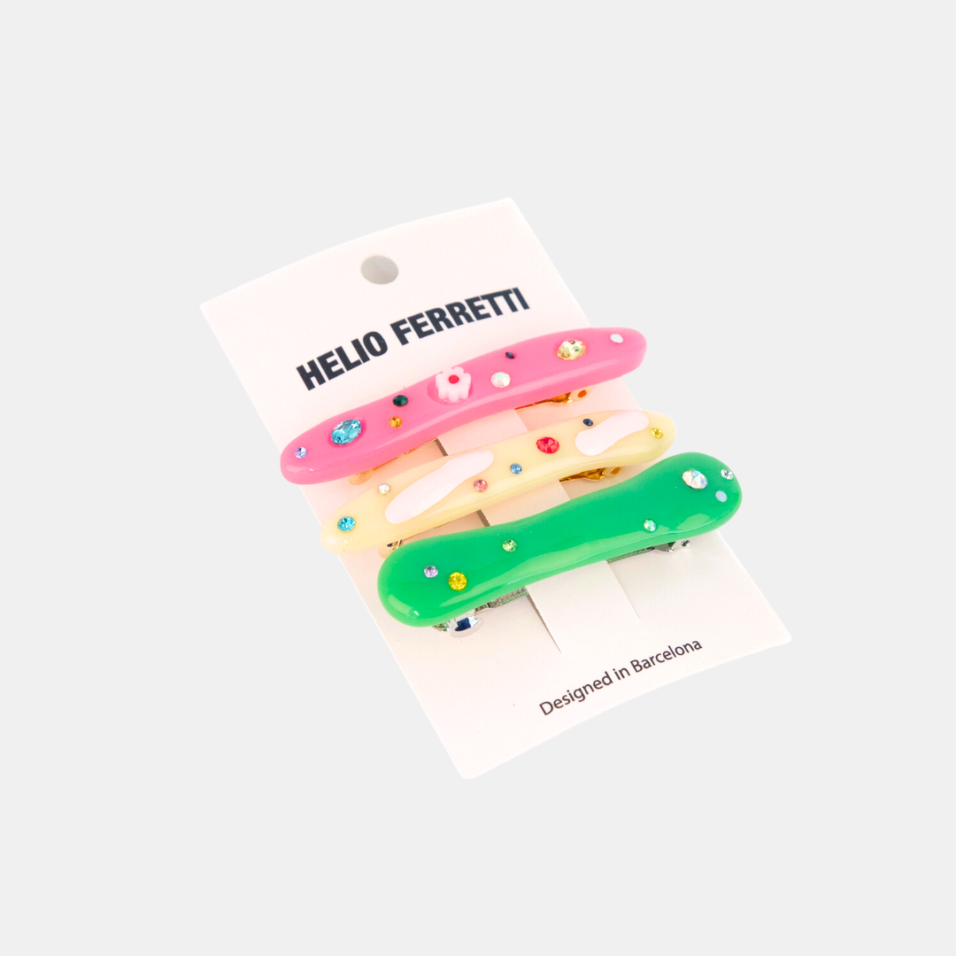 Multicolour Hair Clip Set