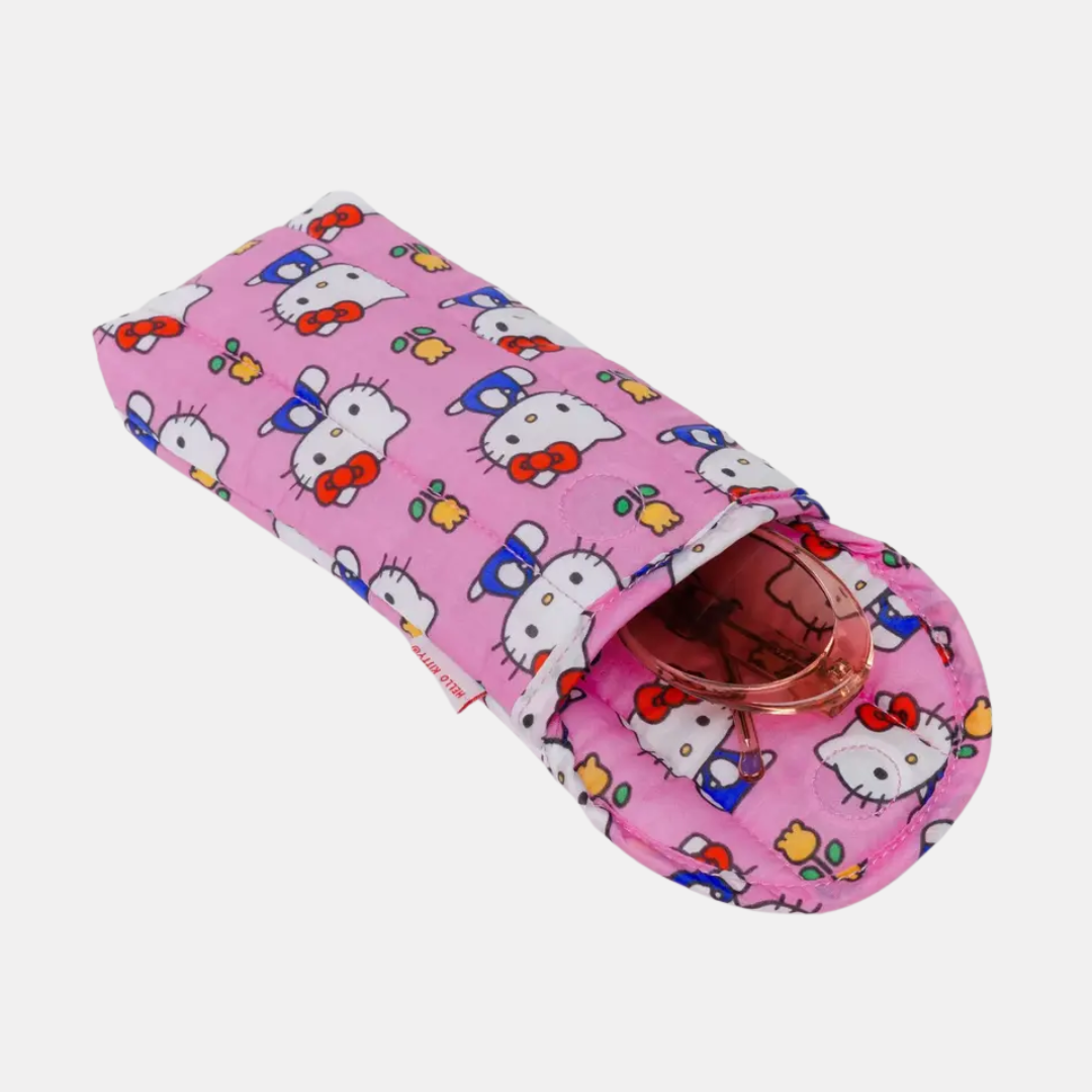 Hello Kitty Pink Puffy Glasses Sleeve