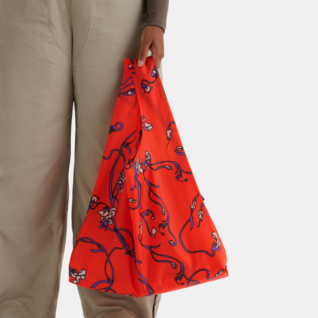 Red Snapdragon Standard Baggu