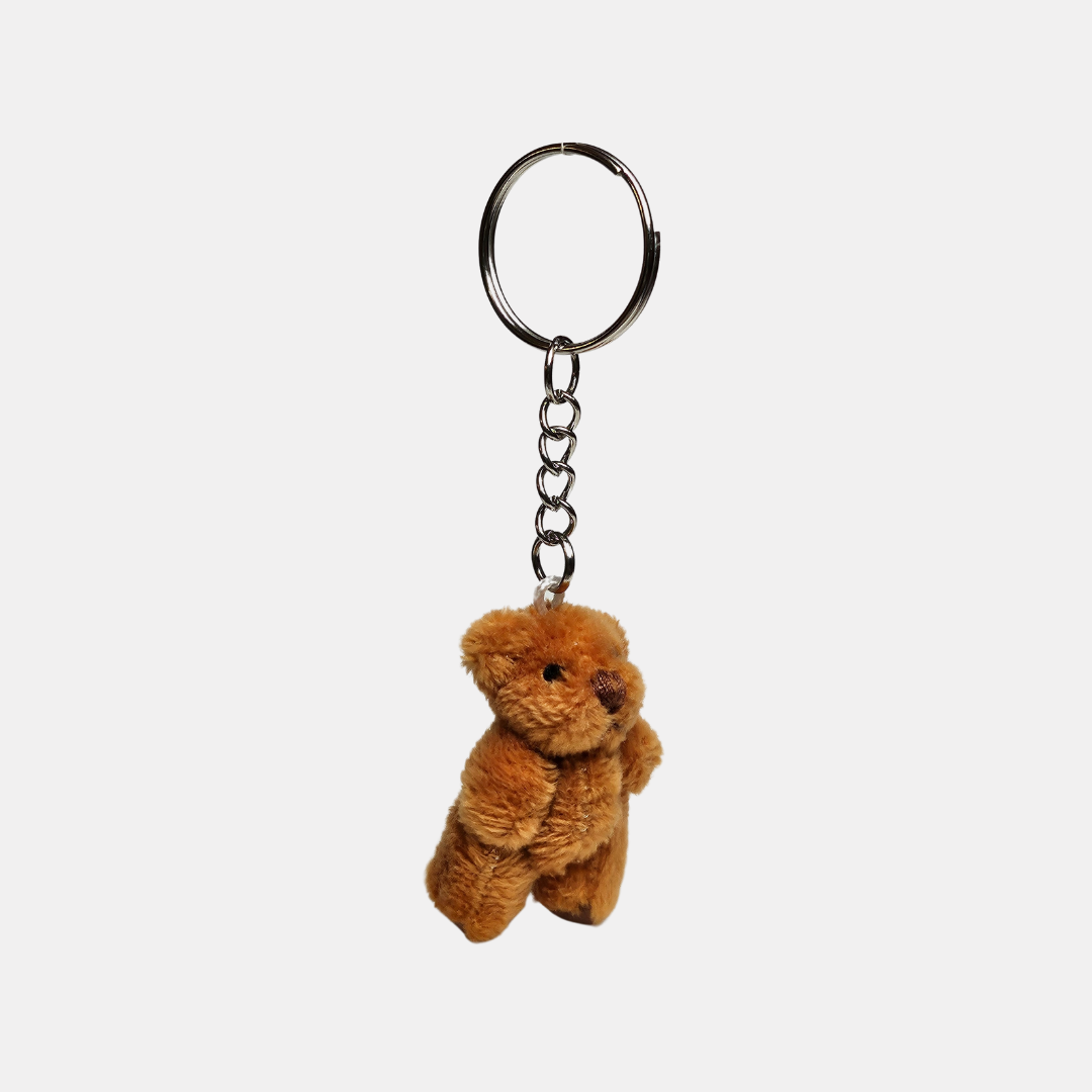 Mini Plush Bear Keychain