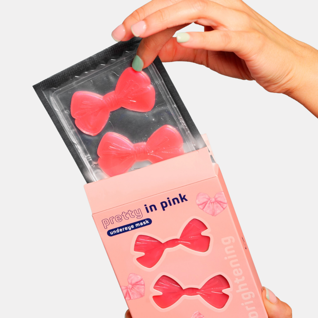 Pretty In Pink Bow Under Eye Masks