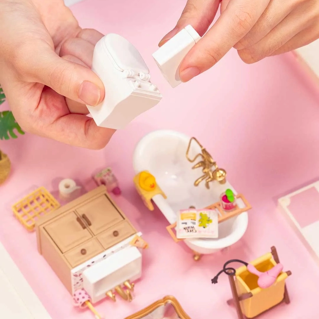 Pop Bubble Bathroom DIY Miniature Kit