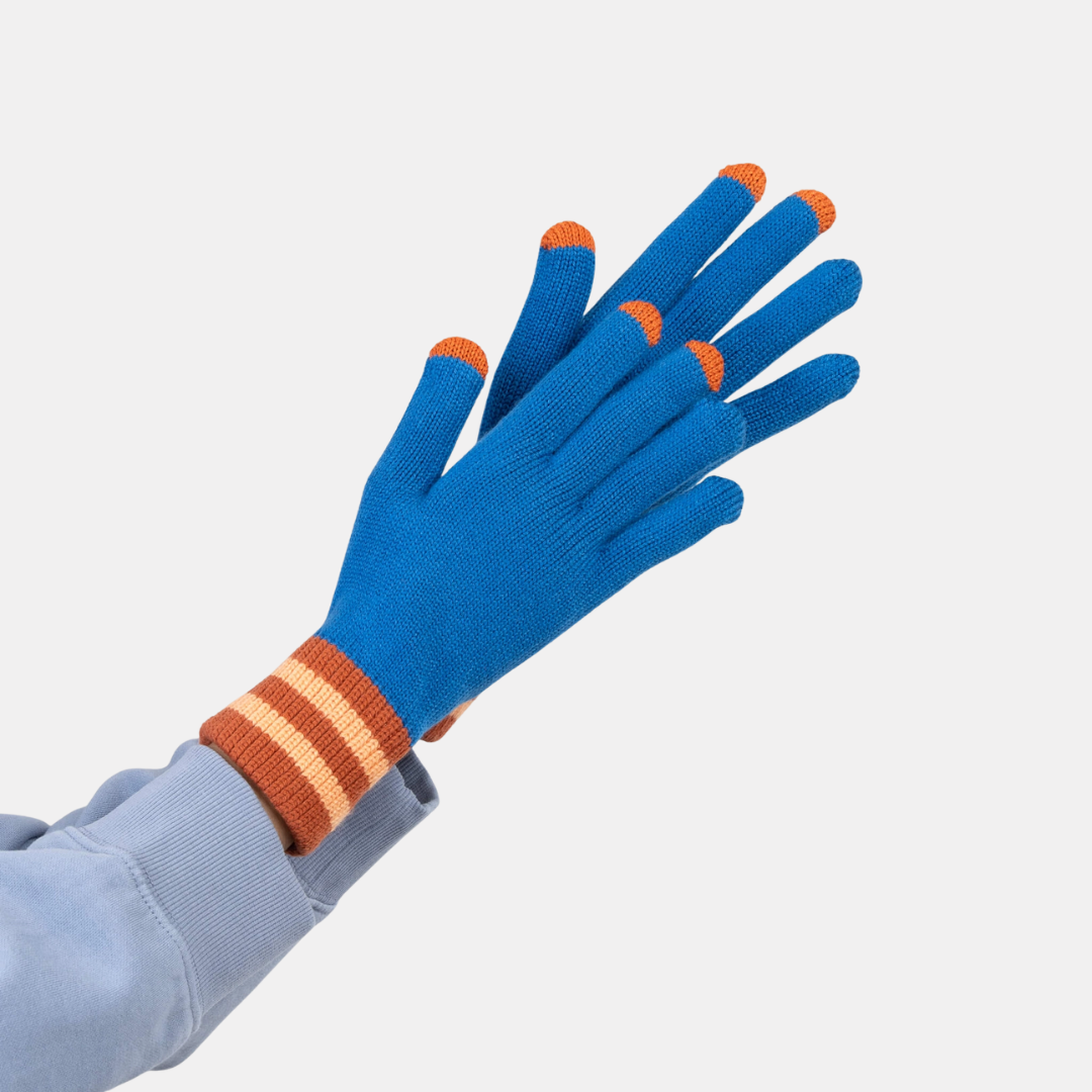 Cobalt Knit Touchscreen Gloves