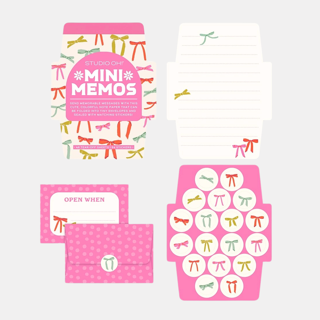 Bows Mini Memo Set