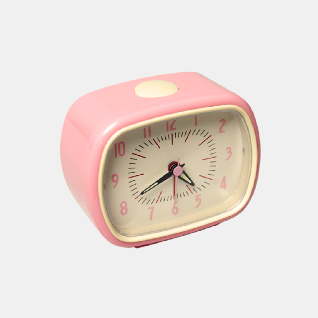 Pink Retro Alarm Clock