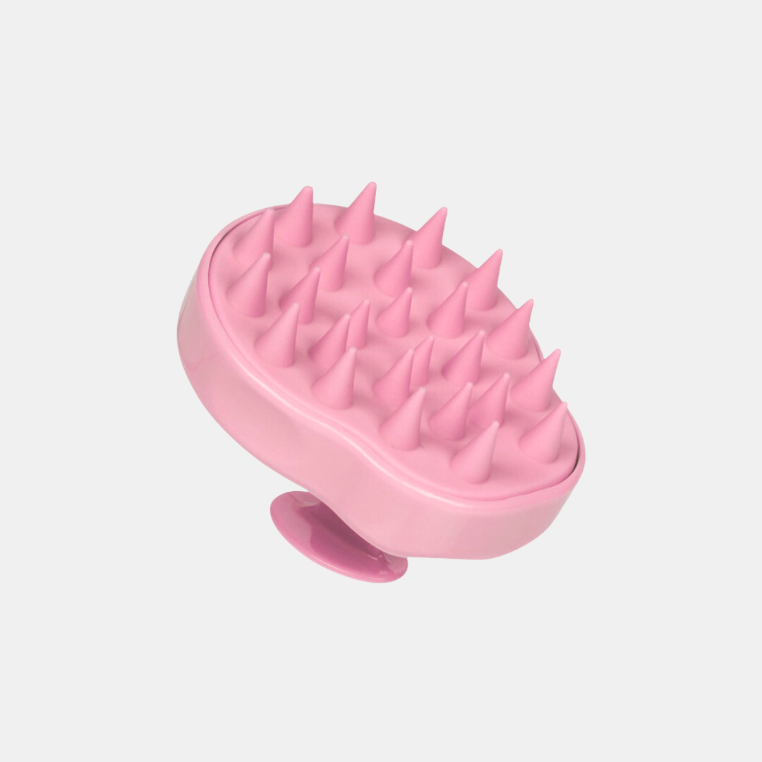 Pink Scalp Massaging Shampoo Brush