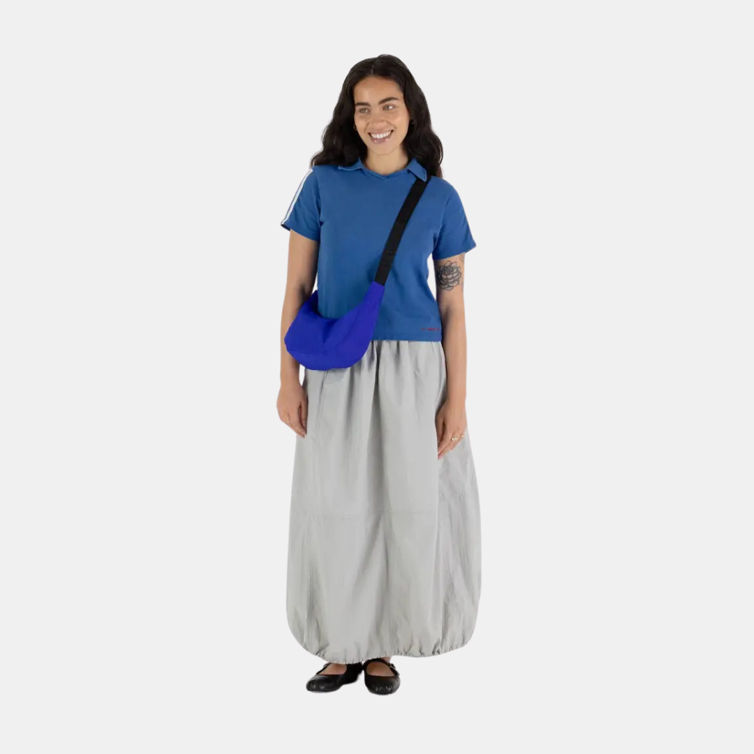 Lapis Small Nylon Crescent Bag