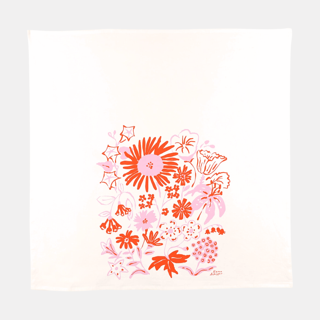 Summer Florals Tea Towel