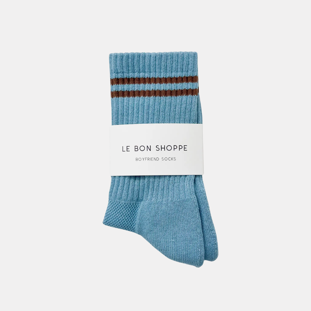 Powder Blue Boyfriend Socks