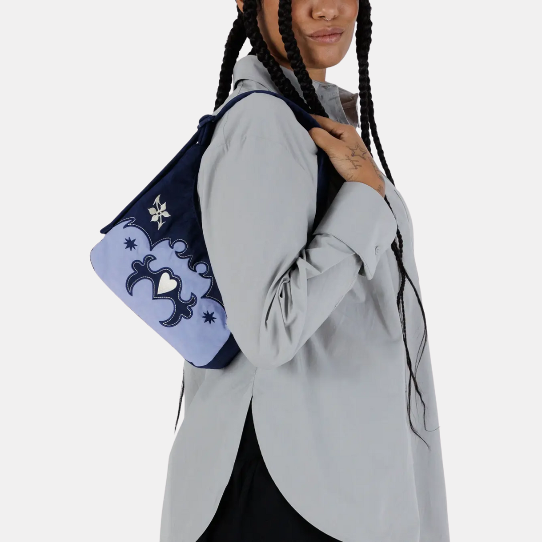Western Applique Mini Nylon Shoulder Bag