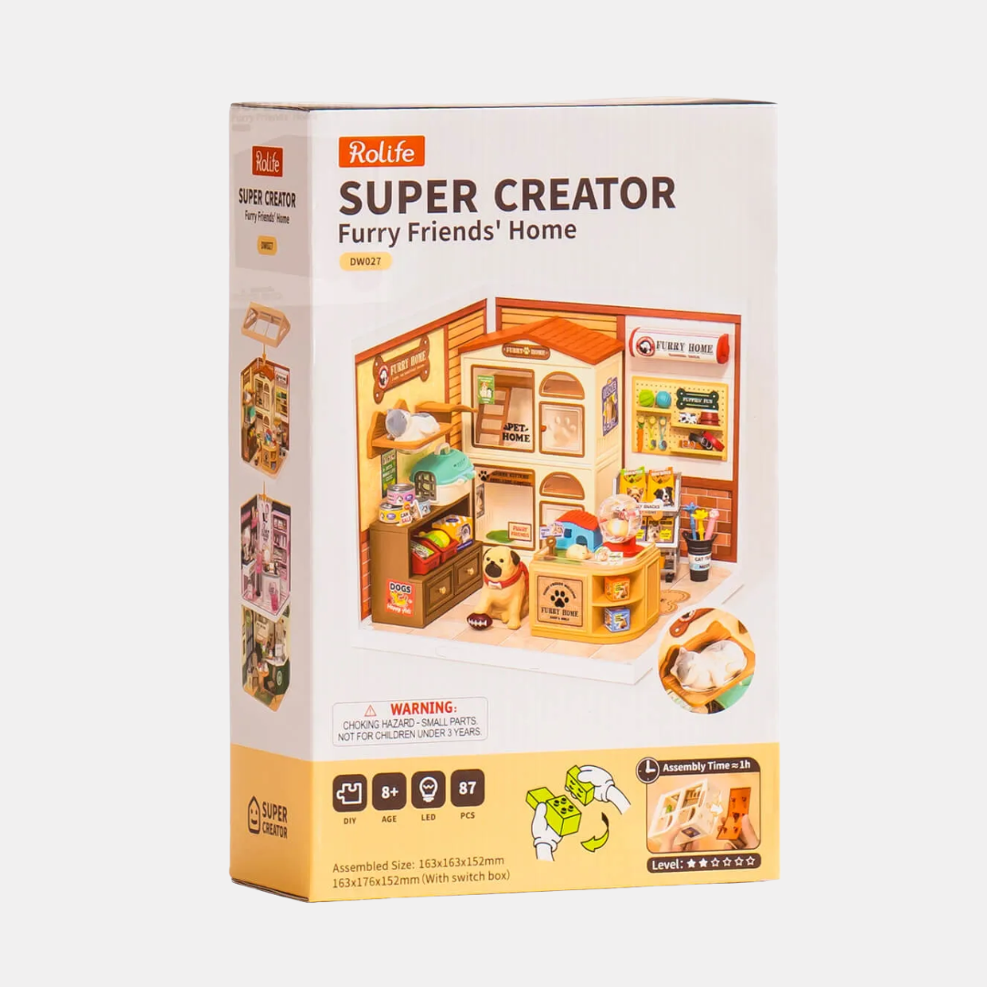 Furry Friends' Home DIY Miniature House