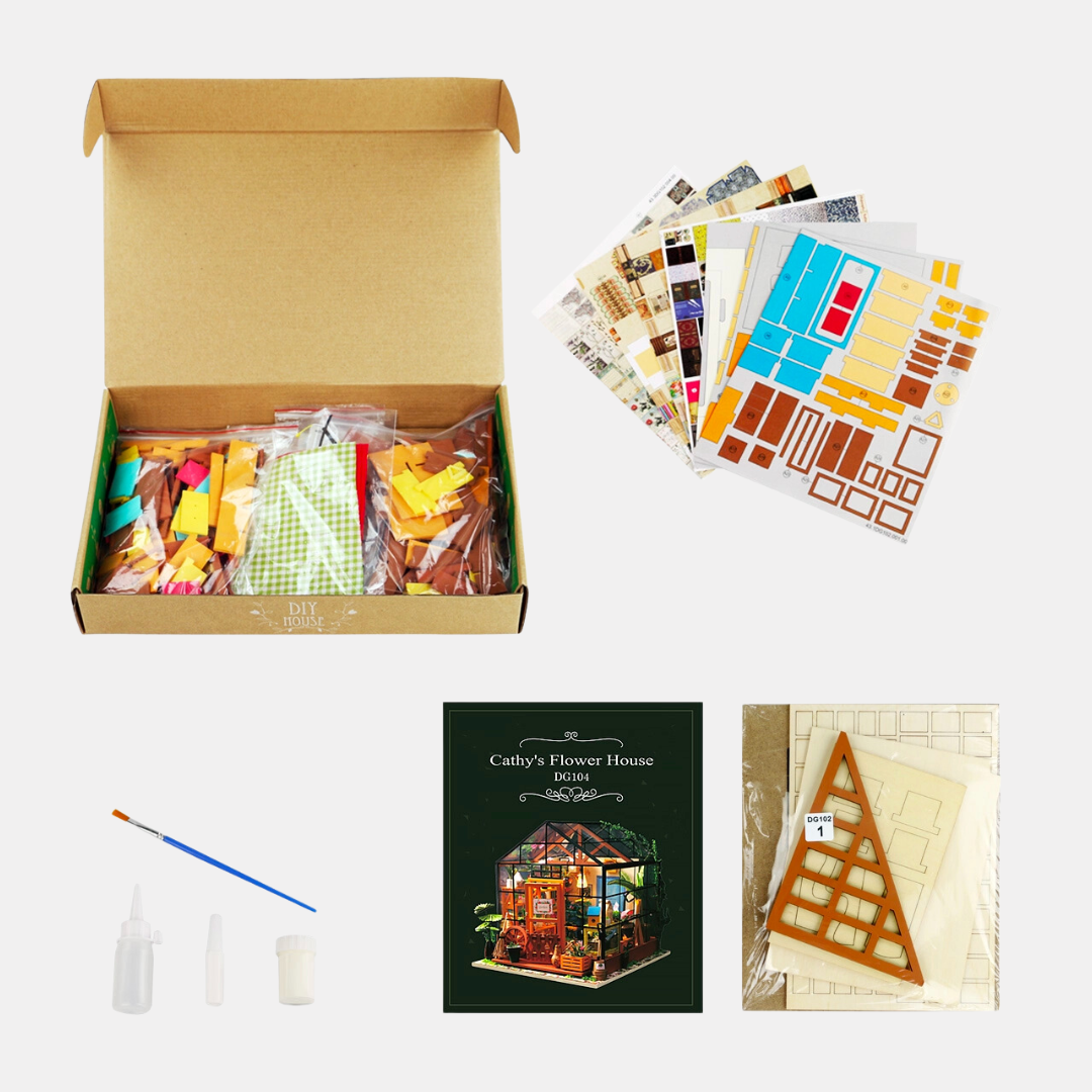 Cathy's Flower House DIY Miniature Kit